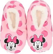 [That Mouse Fashion] Disney & Peppa Pig Infant Slipper Boots Women - Soft Fluffy Pink Slipper Boots for Girls - Slipper Socks Kids, Infant Sizes