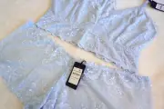 SET* Bralette & Brief City Chic Plus Size 22 XL Kira Boyshort Underwear Sky blue