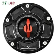 For DUCATI Panigale V4 V4S V4R V2 Streetfighter V4 V2 Motorcycle Fuel Tank Cap Keyless Quick Release Oil Gas Tank Cover CNC Logo Black Red Type-I