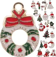 COHEALI 1set Christmas Charms for Necklace Making Jewelry Supply Designs Pendants for Bracelet Earring Keychain Crafting for