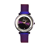 在飛比找博客來優惠-MEIBIN M1230M 低調奢華璀璨滑鑽針織鐵帶錶 - 