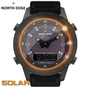 Solar Power Digital Smart Watch Men Outdoor Sport Watches Compass Waterproof 50M