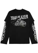God Made Trailblazer Layered Cotton top - Black S