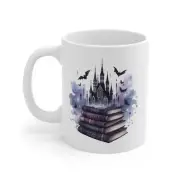Watercolor Gothic Fantasy Books 2 Mug 11oz