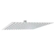 WELS 300x300mm 12" Ultra Thin Square Rainfall Shower Head Sprayer SS304 Chrome