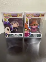Funko Pop Battle Evil-Lyn #565 & Oreo #566 Master Of The Universe W Protector