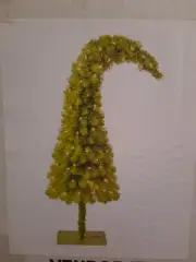 SEALED Hobby Lobby 3’ Led Bright Green Whimsical The Grinch Christmas Tree 2024