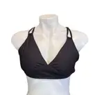 Women's CALIA straps Triangle Bikini Top Size M Black