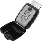 Car Window Punch Button Lock Box, Zine Alloy Car Key Lock Box Waterproof 12 Digit Combination Vehicle Window Lock Box Easy to Install Car Window Key Safe Box for Turo, Getaround