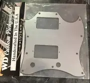 Batwing Style Brushed Silver Pickguard for Gibson SG Standard Made In USA by WD