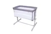 Childcare Comfortable Dusk Bedside Sleeper Baby Bassinet Co-Sleeper & Mattress Grey