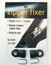 Zipper Pull Tab Fixer 1" Zipper Repair Two 1 inch Pulls included