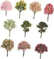 LOORGVEL 10pcs Simulation Succulent Ornaments Simulation Potted Plant Decoration Landscape Modeling Outdoor Artificial Trees Simulation Plant Ornaments Succulent Modeling Plastic Wire