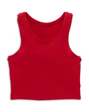Terez Girls' Fitted Racerback Cropped Top - Little Kid, Big Kid