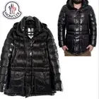 NWT MONCLER AUTHENTIC MEN'S CLUNY DOWN JACKET QUILTED HOODED BLACK COAT