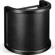 Pop Filter, [Upgraded Three Layers] Metal Mesh & Foam & Etamine Layer Microphone