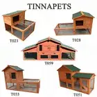 Rabbit Hutch Guinea Pig Cage Chicken Coop Hen Chook House Ferret Hutch With Run