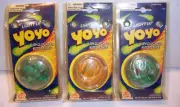 3 Light Up YoYo's with Clutch by WAY OUT TOYS ***NEW IN PACKAGE***