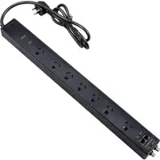 THOR Alpha 7 Way Outlet with Filter Surge Protection Powerboard
