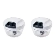 2PK Wiltshire Small Compact Pulse Vegetable Preparation Storage Chopper/Dicer