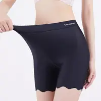 在飛比找ETMall東森購物網優惠-膚色冰絲無痕三分超薄打底安全褲