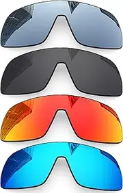[LenzReborn] 1.6MM Polarized Replacement Lenses for Oakley Sutro OO9406 Sunglasses, UV Protection, Dark Mirror Lens, Repair Parts&Kit