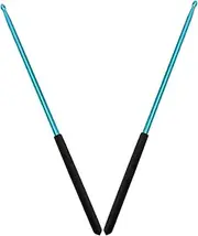 JEWEDECO 1 Pair Professional Alloy Drumsticks Lightweight Music Drum Sticks for Snare Jazz Drums Durable and Comfortable Grip Smooth Surface Slip Sponge Handle