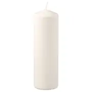 FENOMEN unscented pillar candle, natural, 23 cm