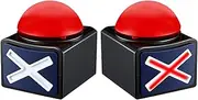 MMGGAISH Buzzer Button, Buzzer with Light and Sound, Parent-Child Game Button, Game Buzzer (Pack of 2)