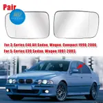 BMW 2 X 側後視鏡後視鏡玻璃加熱適用於寶馬 E39 E46 320I 330I 325I 525I 1998-20