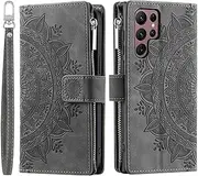 [HJZSZX] for Samsung A34 (5G) Crossbody Leather Zipper Wallet Card Case(for Samsung A34 (5G)/Black)