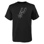 Outerstuff NBA Boys Youth (8-20) San Antonio Spurs Short Sleeve T-Shirt, Black