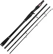 4 Sections Lure Fishing Rod H Power Carbon Fiber Travel Rod Lure Weight 14-35g(1.8m)