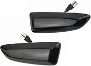Turn Signal Lights for Opel for Astra J for Astra J K for Zafira C for Insignia B for Grandland X 2PCS Led Dynamic Side Marker Turn Signal Light Sequential Blinker Turn Signal Lights(Dynamic Smoked)