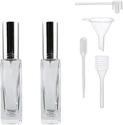 Changyeah Perfume Atomiser,20ml Refillable Mist Spray Bottles,Perfume Sprayer Men and Women, Essential Oils - Clear,Portable, and Direct Spray Container for Home and Travel Use