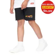 Kings Will Dream Fracture Junior Boys Jog Shorts Comfort Activewear Jet Black