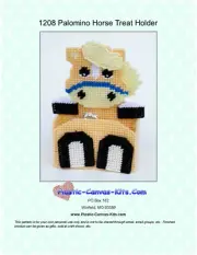 Palomino Horse Treat Holder-Plastic Canvas Pattern or Kit