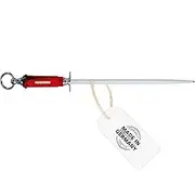 F.Dick Dickoron Classic Sapphire Cut Round Knife Sharpening Steel, 30 cm Blade Length