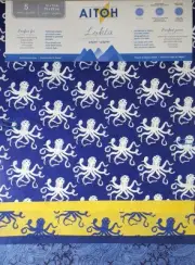 Aitoh Lotka Paper Pack 12"X12" 5/Pkg-Octopi 5A002HTC-1GKCY