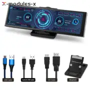 8.8" Long Strip LCD Touch Screen 1920*480 USB-HDMI Sub-Display Monitor For Car