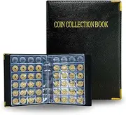 Intendvision Coin Collection Album, 360 Pockets Coin Holder for Collectors, Coin Collecting Book Supplies for Coins, U.S.Pennies, Dimes, Nickels, Quarters, Small Badges Stamps Tokens