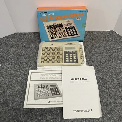 VTG New Old Stock Radio Shack Tandy Computerized LCD Graduate Chess Game 1981