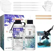 Lueear Clear Resin Epoxy - Casting Resin Kit,1:1 Mix, No Yellowing No Bubble Art Resin Epoxy Resin & Hardener for Art Crafts, Jewelry Making, Resin Molds