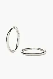 CLASSIC TUNNEL LARGE HOOP EARRINGS