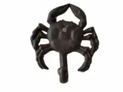 Hat Coat Towel Bath Nautical Beach Ocean Crab Wall Hook Beach Rustic Finish