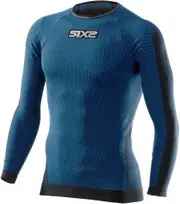 Sixs TS2, functional shirt longsleeve unisex , color: Dark Blue/Black , size: 3XL/4XL