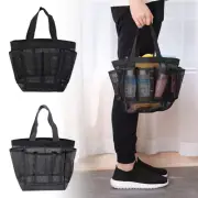 Portable Mesh Shower Bag Caddy Bathroom Large Carry Tote Toiletry Bath Organizer