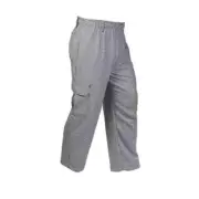 Mercer Culinary M61051HTL Genesis Unisex Houndstooth Cook's Pants - L