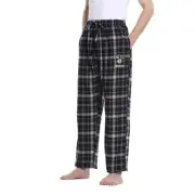 NFL Brooklyn Nets Men's Small Flannel Plaid Pajama Pant w/Left Leg Team Logo