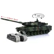 Henglong 7.0 1/16 Leopard2A6 RC RTR Tank 3889 Tracks Barrel Recoil Metal Linkage